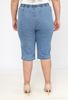 Immagine di PLUS SIZE ELASTICATED WAIST STRETCH DENIM BERMUDA